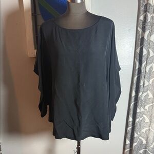 Eileen Fisher 100% Silk Minimalist Boxy Fit Blouse SZ XL